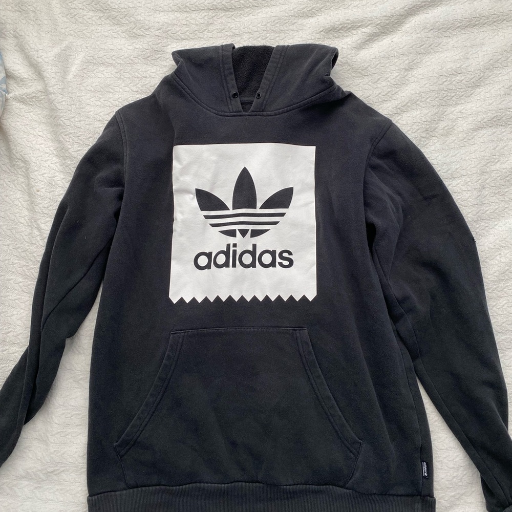 Adidas Originals Black Logo Hoodie Size M